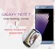 Galaxy Note 7 Overheating Threat – Further Production Suspended